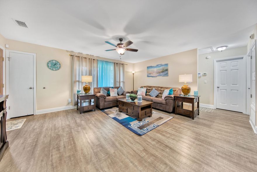 Home is currently under contract with a 48 hour first right of refusal clause. This beautiful home has been fully renovated and is sure to impress! Centrally located in Miramar Beach, just minutes from Silver Sands, Destin Commons and the white sand beaches. The floor plan is open and inviting, with a spacious living room, kitchen with breakfast bar, dining area, large sun room/ den, private master suite and two additional bedrooms. Many custom upgrades throughout this well cared for home! The backyard is fenced and the perfect spot for entertaining, with a private in-ground pool, storage shed and plenty of room to add an outdoor kitchen. No HOA fees in the highly sought after Holiday Shores Estates community.