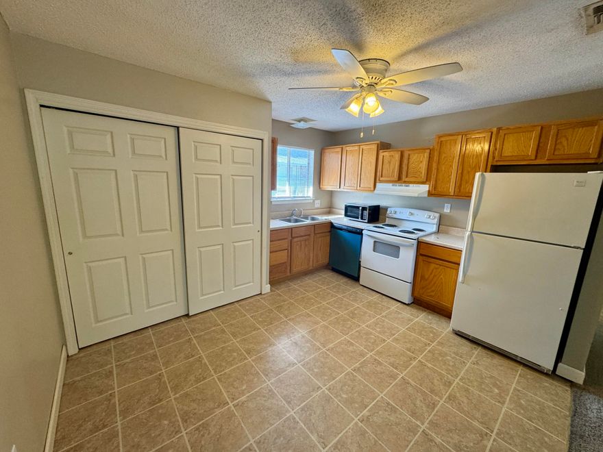 This large 812 sqft. 2-bedroom, 1-bath unit is in high demand, offering convenient access to Northwest Florida State College and Eglin Air Force Base. The community features on-site laundry, a pool, a BBQ area, assigned parking, and guest parking. Water and trash are included. Lease details are  1-year lease with military clause. Pet Policy: Cats welcome with a $250 fee. No smoking is allowed
