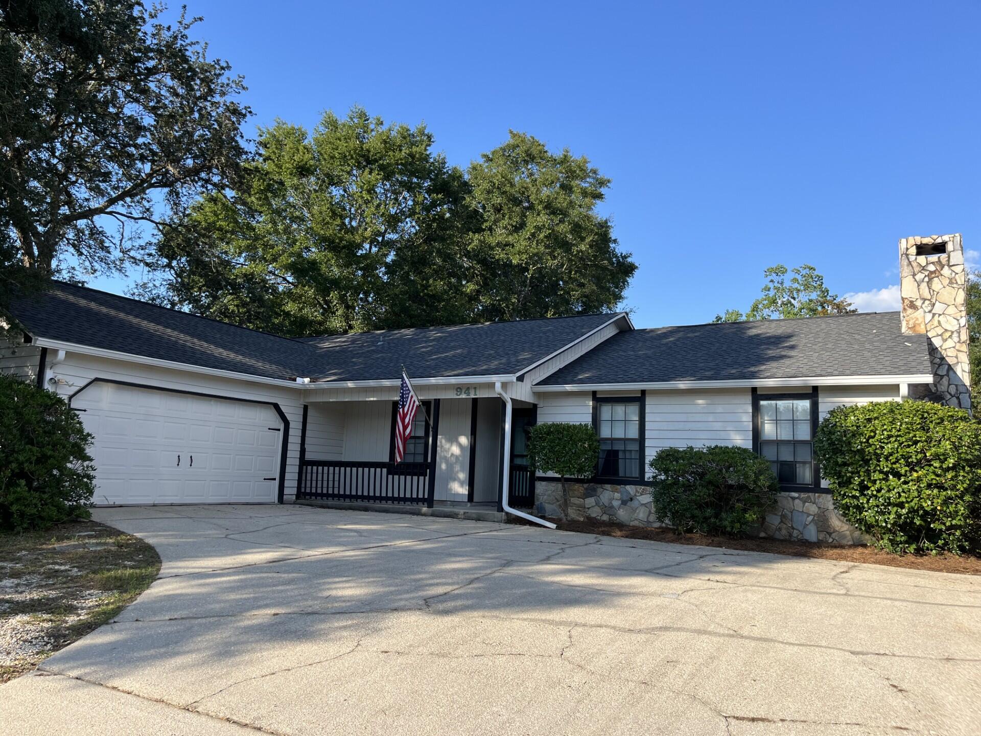 Are you looking for Top Schools and No HOA?  Come and see this beautifully updated home in the Bluewater Bay area of Niceville.  The living area includes a spacious living room, dining room with a walk-through from the kitchen to the living room, a separate office and three bedrooms. In the kitchen, you'll find stainless steel appliances and extra space for a breakfast table.  All major systems have been updated as well including the Roof (2019) HVAC (2021) and Water Heater (2017).  Enjoy the  fenced backyard and deck for sipping your morning coffee or kicking back to watch the sunset in the evening.