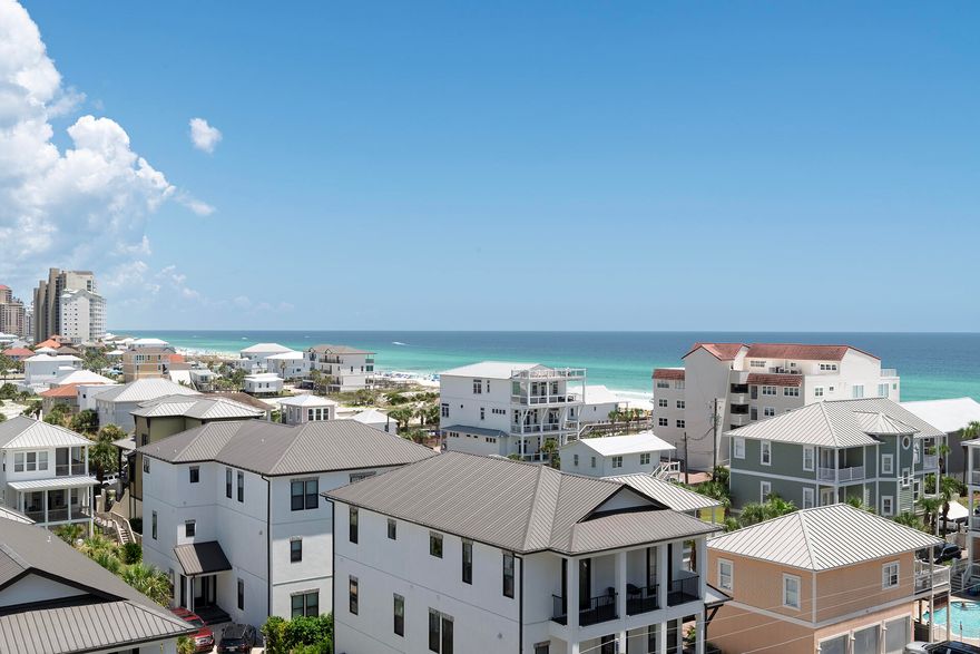 Gorgeous 2BR/2BA, 1,340SF end unit with two large balconies. This 7th floor unit has sweeping views of coastline, Choctawhatchee Bay & Gulf of Mexico. Entering the condo, you are greeted by white shiplap & an open floor plan. The kitchen features granite countertops, stainless appliances, breakfast bar, & laundry closet. The living space is large and open with access to the north and east facing balconies. The north facing balcony spans the length of the condo and has amazing views. The Gulf side balcony offers beautiful coastline views. Other features include a master suite with balcony access, hallway bath, two owner closet, & a pantry. Mainsail amenities include 2 Pools, 700FT of beach, tennis courts, covered parking, gated entry, & 24hr security. See you at the Beach!