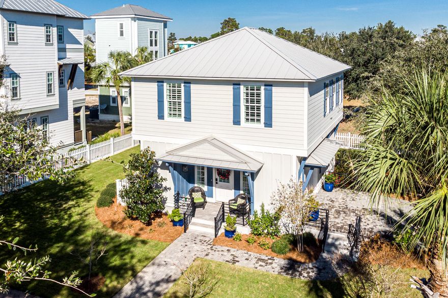 This delightful beach cottage is both adorable and immaculate! Located in a lovely rental community in Blue Mountain Beach, just off South Walton's Scenic Highway 30A, the home is excellent for enjoying the area's stunning sugar white beaches! The 2-story home includes a converted garage (currently used as a large office but could be converted to be a family room/guest suite) on the first floor and an open kitchen/living/dining area on the 2nd floor, along with double bunks and a master suite. Having been carefully and proudly maintained by its owners, it would make a wonderful home for a small family, a charming escape for those desiring a second home, or a great rental property! The community provides excellent amenities, including a large pool and fitness room.