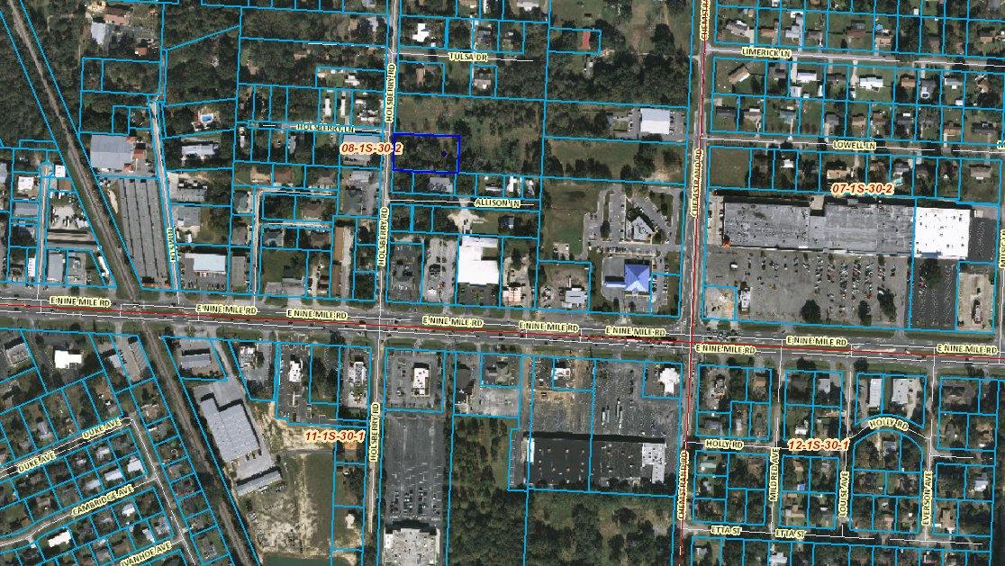 1.01 AC high and dry, level land parcel. COM zoning. Great location for professional office, office/warehouse, or self storage facility. Located 1/4 mile North of 9 Mile Rd., parcel is surrounded by retail, banking, grocery related and health care support and has superior access via lighted intersection.Parcel-1: 9550 Holsberry Rd. is 3.83 AC +/- parcel zoned HDMU (MLS #561942; CMLS #30512936).Parcel-2: 9530 Holsberry Rd. is 1.01 AC +/- parcel zoned COM (MLS #561946; CMLS #30512914).Parcel-1&2: 9530 and 9550 Holsberry Rd. is 4.84 AC +/- zoned COM & HDMU (MLS #392400; CMLS #28222513).An additional 3.83 AC HDMU zoned, adjacent land parcel is available. Please contact listing agent for additional information.