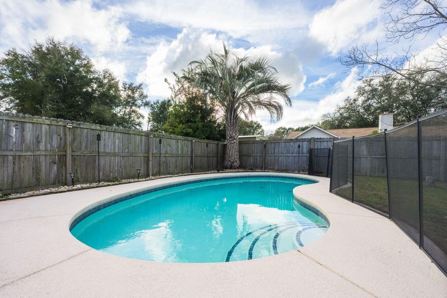 This beautifully updated 4-bedroom, 2-bathroom home offers a spacious and inviting layout, featuring no carpet throughout, freshly painted interiors, and brand-new flooring. Enjoy the privacy and relaxation of an inground pool with a security gate, perfect for outdoor living. The property also includes a yard house for additional storage or versatile use, and a heated and cooled Florida room, ideal for year-round enjoyment. Located in the heart of Crestview, this home is just minutes from the hospital, shopping, Hwy 10, and military bases. No HOA fees, making this an even more attractive option. With its prime location and exceptional features, this home is a must-see!