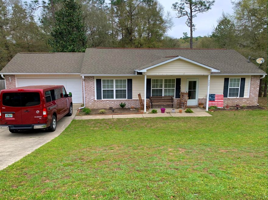 Check out this well-kept, beautiful home thats located in the heart of Crestview with NO HOA FEES! Can't go wrong with the split floorpan and 2 car garage. New AC unit was put in about a year and a half ago, as well as new flooring in the master bedroom. All appliances, washer and dryer are staying! The surround system gives a great boost for entertaining. As you walk out on the large, custom built back deck, you will see baby deer roaming around just past the retaining wall that was recently added. Raised seal survey is available.