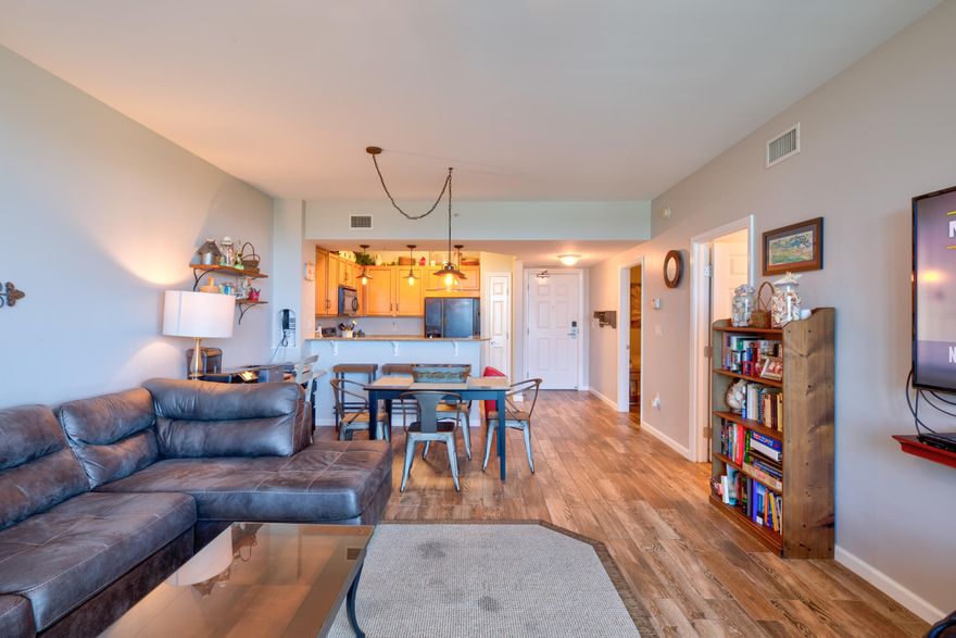 Your home away from home! This Palms condo has the comforts and coziness of a home with all the fun that a beach condo brings. Updated finishes and furnishings. Great 4th floor view overlooking the park. Get ready for beautiful sunsets while drinking some wine on the balcony. *Buyer to verify all dimensions, measurements and fees.