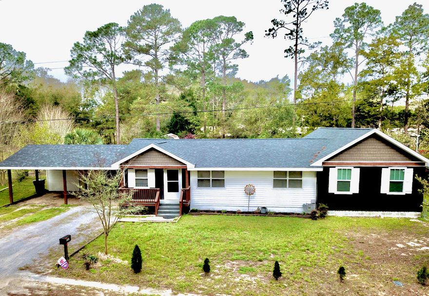 Welcome to 177 Twin Lakes Dr. A beautifully remodeled property with a spacious addition completed in 2022. Featuring an acre lot+/- with 3 storage buildings, this home has plenty of room for outdoor activities! The addition features a second living room as well as two bedrooms with cathedral ceilings. The open living/dining area is perfect for entertaining. Updated finishes and fixtures throughout. Don't miss your opportunity to own this move in ready piece of paradise in the City Limits of DeFuniak Springs.