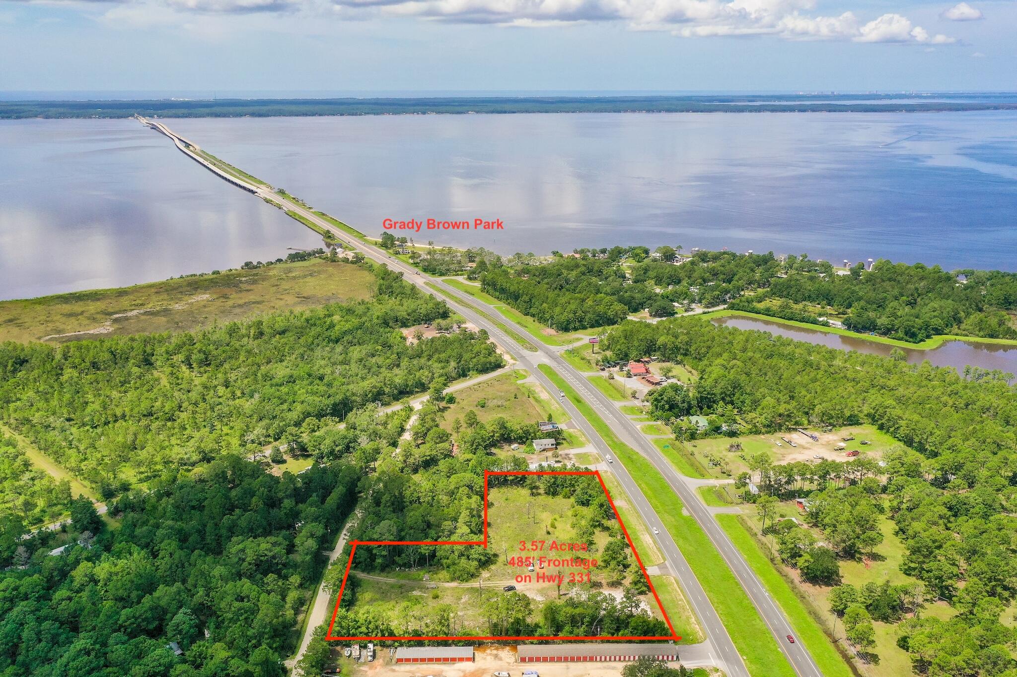 3.57 acres zoned General Commercial just north of the 331 Bridge. Offering over 485 ft of highway frontage this is a PRIME location for a new or growing business! The property completed the zoning change in 2019. Wetlands determinations shows approximately 3.53 acres of uplands and .04/acre of wetlands toward the rear of the property.