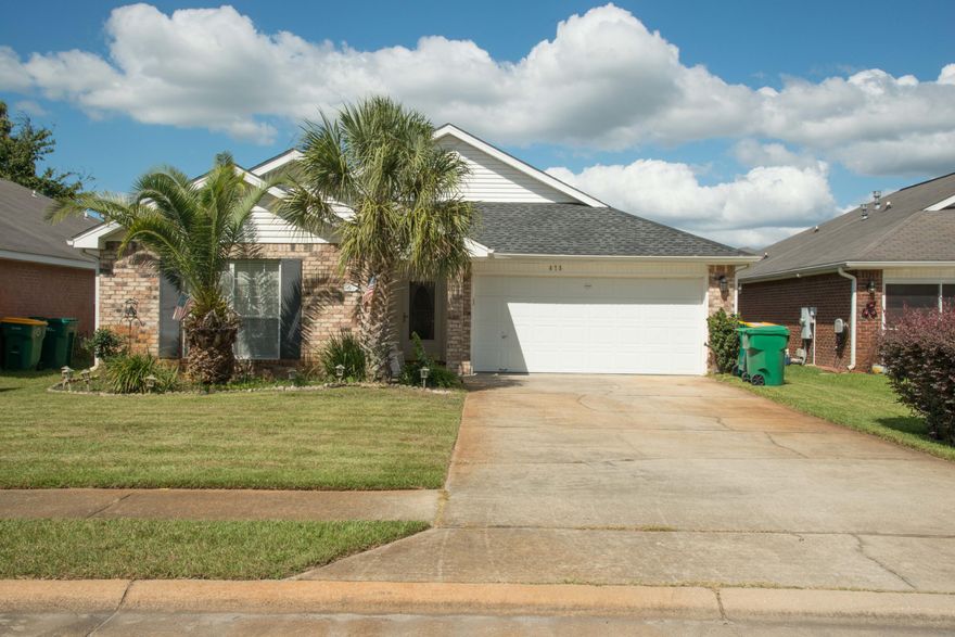 Great home in great neighborhood! 4 bedrooms and 2 bathrooms with a 2 car garage. Less than 5 minutes to Hurlburt Field's back gate! Within 15 minutes to Eglin's front gate! Large open living room with wood burning fireplace. Eat in kitchen with all appliances. Screen room looks out over the back yard. Privacy fenced. Sprinkler system/lawn pump on well. Washer and Dryer left for your convenience. Electric, water and gas required. NO pets and no smoking inside home or garage.