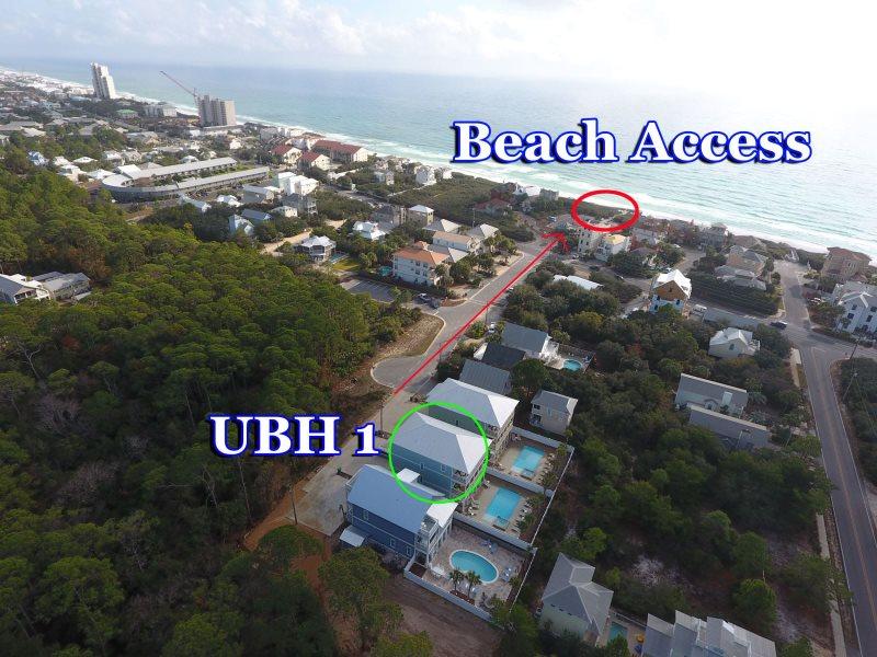 Rental Income $160k plus for 2015 & managed by 30A Escapes. New Luxury home perfect fo rany family gathering, corporate event, weddings, and retreats. The Ultimate Beach House has 8 bedrooms, sleeps up to 30people in En Suites + Built in Queen and Twin bunks, 3rd floor = Game room Heaven. You will be the kids Heor when they see the Media/Game Room & Heated Private Pool. 4660 square feet - as always buyer to verify square footage. Walk to the beach in 2 minutes, 5 minute bike ride to Seaside.