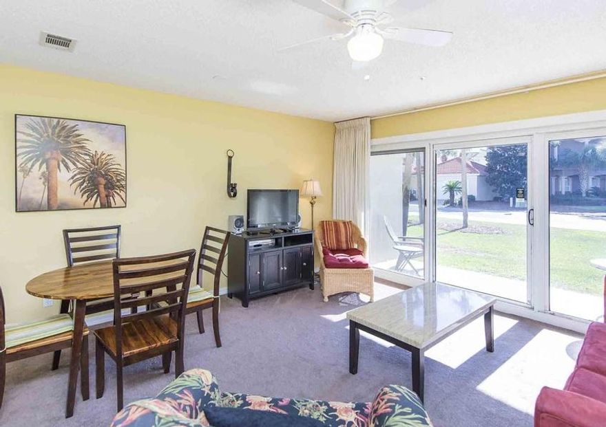 This ground floor one bedroom provide easy access to the pool, beach and parking....NO NEED TO WAIT FOR AN ELEVATOR. Offered fully furnished and turn key. Amenities of Maravilla include: Gated community,Pet Friendly complex, 2.5 acres of deeded private beach,two large pools (one is heated) basket ball court, tennis court, grilling area, and gym.