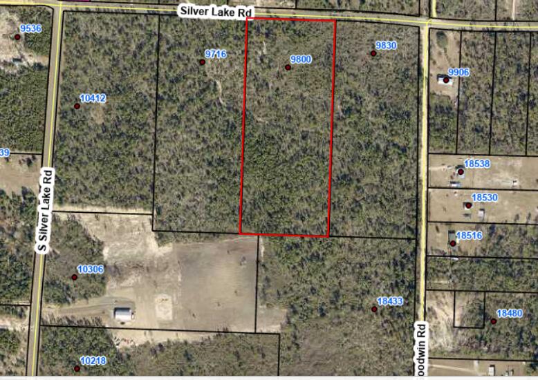 10 wooded acres perfect for that mini homestead or private retreat less than 30 minutes to Bay County Beaches. Silver Lake Road is paved, and property is 3.1 miles to hwy 231 and approximately 25 miles to Panama City. All 10 acres are in zone X and high and dry. Take a look at all the untapped potential this parcel holds for its new owner.