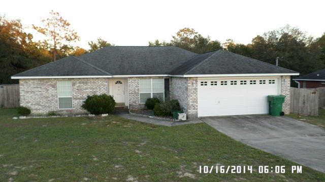 This all brick home has four bedrooms and 2 baths on a split bedroom floor plan. Large indoor laundry room and 2 car garage. Off the back door is a large wooden deck overlooking the preserve area at the rear of the property. Back yard is fenced with privacy fencing and home is located in a cul-de-sac. Home needs some minor repairs including the typical cosmetic upgrades, but is in a great location and popular with military families due to the proximity of the bases from this home. Call today for your preview of this home!