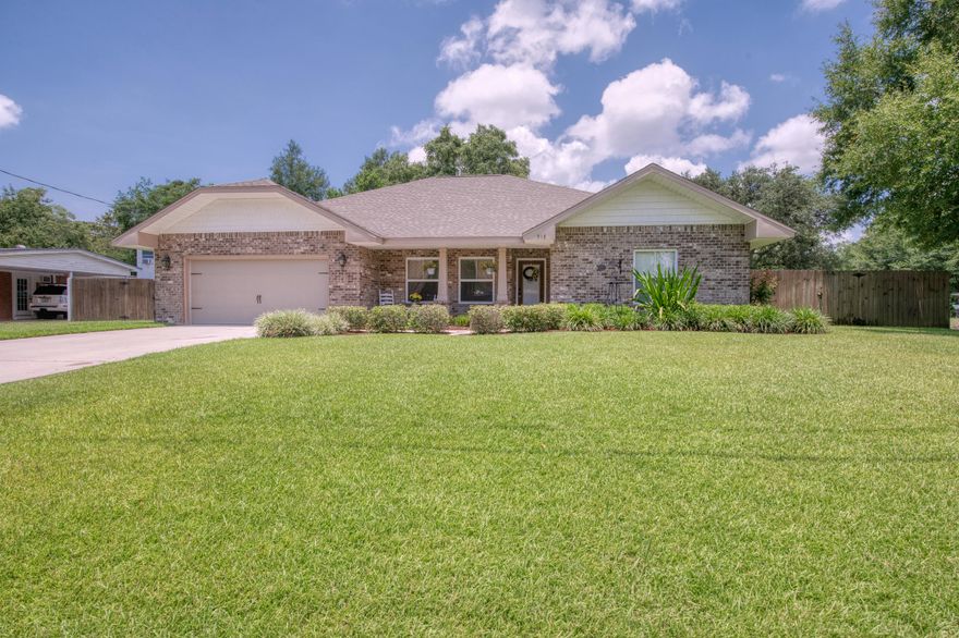 Price Reduced! This modern home is centrally located to just about everything Fort Walton Beach has to offer. Sitting high on the corner lot of Manchester Rd and Newcastle Dr, you're now 15 minutes from Hurlburt Field, Eglin AFB, and the beautiful beaches on Okaloosa Island. As you pull up to your new home you'll notice the ample amount of parking and your beautifully landscaped front yard. After passing through your covered front porch and through the front door you're greeted with 10' high ceilings and a great open layout. As you venture through your formal dinning area into the kitchen you'll fall in love with the granite counter tops, large breakfast bar, and all stainless steal appliances ( oh! and don't forget your oversized commercial grade frig/freezer!!). As you walk into the grea room you'll really start to feel the openness of the house. Just to your left is your large master bedroom and to the right, all the remaining sizable bedrooms. Your new master bedroom has plenty of space for your king size bed and bedroom set. In your master bath you'll love the dual vanities, jet tub, and separate stand up shower. Take a step outback to your freshly sodded yard where there is plenty of room for your next bbq or family get together. Call to schedule a showing today! 