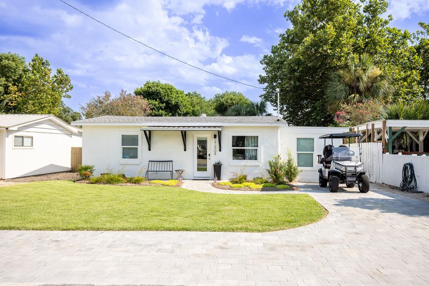 Welcome to your dream beach-home, perfectly nestled just steps away from the pristine shores of Panama City Beach. This charming 3-bedroom, 2-bathroom residence offers a cozy blend of modern comfort and coastal charm. With its prime location, thoughtful design, and serene surroundings, this beachside gem is a rare find that promises an unparalleled lifestyle. Don't miss the chance to make it yours!