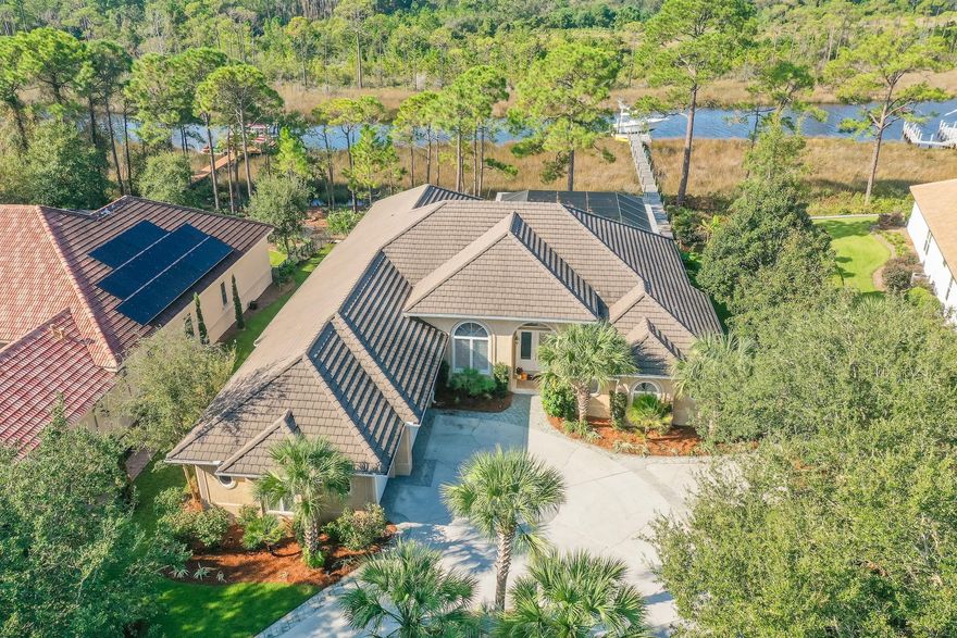 **UNDER CONTRACT W/ 72 HOUR KICK OUT CLAUSE**  Deep Water home for sale in Regatta Bay!  Property is located near the mouth of the bayou where it meets the Choctawhatchee Bay.  446 Captains Circle....Just three homes off the bay and perfectly situated on Regatta Bayou.  This home has everything you need to enjoy a waterfront lifestyle while enjoying the amenity rich and gated community of Regatta Bay.  High ceilings throughout, Venetian Plaster custom walls, hardwood floors, two living areas, split bedroom floor plan, whole house generator, and luxurious kitchen appliances are just a few of the exceptional characteristics of this home.    Three car garage, gorgeous pool/lanai overlooking the bayou and bay, and a recently installed 10,000 pound boat lif