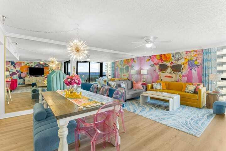 Step into unparalleled beachfront elegance with 'Boujee on Miramar Beach,' a newly renovated, fully furnished four-bedroom, three-bath luxury condo in the highly sought-after Mainsail resort. Nestled between Destin and Sandestin, this spacious 2,164-square-foot retreat sleeps 10 comfortably and offers breathtaking panoramic Gulf views, two expansive living rooms, and two private balconies--perfect for savoring the sights and sounds of the Emerald Coast. This custom-designed residence seamlessly combines two units, creating an open, airy layout ideal for family vacations or an investment rental with potential earnings of $130,000 to $150,000 per year. Designed for both comfort and sophistication, the condo features two master suites with king beds, private balconies, and spa-inspired ensuite baths. One master suite boasts a newly remodeled bathroom with a quartz vanity and a frameless glass shower door, while the second master suite includes an updated private bath. A third bedroom features a queen bed and an en-suite bath with a tub/shower combo. The fourth bedroom, a bunk room, has a queen bottom bunk, a full top bunk, and a twin rollaway for additional sleeping.
The fully remodeled gourmet kitchen is outfitted with custom cabinetry, quartz countertops, premium appliances, a wine chiller, an ice machine with Sonic-style ice, and an open pantry. A dedicated coffee bar includes a Keurig for both single pods and full pots, a Nespresso machine, and a collection of fun and quirky coffee mugs. The two private balconies provide stunning views of both the Gulf and the pool and hot tub area. Smart home features include flat-screen TVs in all rooms with cable and streaming, high-speed WiFi, and an ocean-view desk for those needing to work remotely. Family-friendly amenities such as a Pack 'n Play, high chair, puzzles, board games, and books make this condo perfect for all ages. An in-unit laundry and an outdoor beach closet stocked with chairs and toys add convenience for long stays.
Guests enjoy exclusive access to 700 square feet of private beachfront, ensuring a peaceful and uncrowded experience. The resort-style amenities include multiple pools, one of which is heated, as well as a hot tub, a fitness center, tennis and pickleball courts, shuffleboard, and a sand volleyball court. The gated community provides 24/7 security, covered parking, and community grills, along with shaded parking beneath the tennis courts.
Ideally located by Starbucks and Chick-fil-A, the condo is also directly across from Silver Sands Premium Outlets, featuring over 100 designer stores and restaurants. Just a mile away, Grand Boulevard offers upscale shopping, fine dining, a movie theater, and seasonal wine festivals. The property is also minutes from Crab Island, golf courses, Big Kahuna's Waterpark, and Baytowne Wharf, with Destin/Fort Walton Beach Airport just 22 miles away.
As an added bonus, the seller will transfer the property's established website and Instagram page with nearly 4,000 followers to the new owner, offering a turnkey opportunity for those looking to maximize rental income and visibility.
Whether you're looking for a luxurious personal retreat or an income-producing beachfront investment, 'Boujee on Miramar Beach' offers the best of coastal living. Schedule your private showing today.