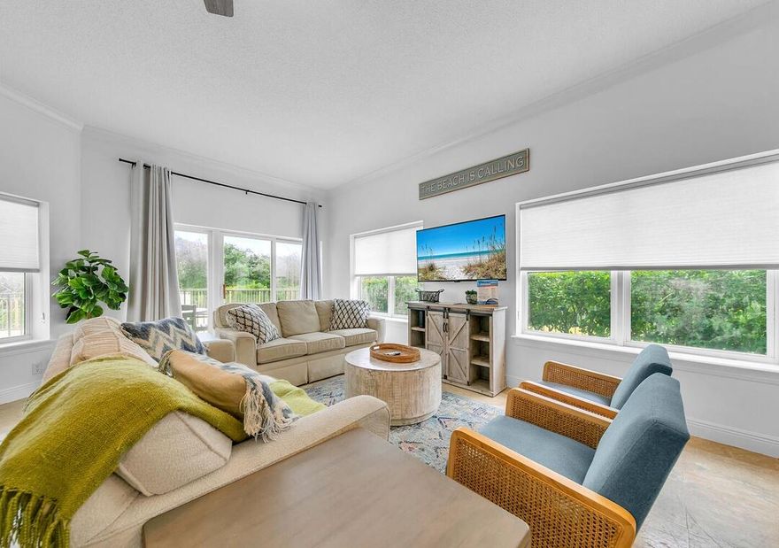 RARE GULF-FRONT OPPORTUNITY! This spacious and impeccably designed 30A luxury condo showcases refined modern finishes, timeless architectural character, and sweeping emerald-water views--all within an exclusive, gated beachfront community.Completely reimagined and meticulously remodeled, this Gulf-front showpiece at Legacy Condos sets a new standard for luxury living on 30A. Every inch of this first-floor residence has been elevated with high-end designer finishes and refined coastal elegance.From the moment you enter, you are greeted by stunning quartz countertops, custom storybook white cabinetry, premium stainless steel appliances, custom backsplash, and thoughtfully selected lighting that creates a bright, sophisticated ambiance. Luxury flooring flows seamlessly through the unit. The gourmet kitchen has been beautifully redesigned to offer both style and function, opening effortlessly into the expansive living and dining! The Gulf-front primary suite is a private sanctuary, featuring direct balcony access, generous walk-in closets, dual vanities, a soaking tub, separate glass-enclosed shower, private water closet, and elevated travertine finishes throughout. Each additional bedroom has been curated with comfort and sophistication in mind, including three king suites and a spacious queen-over-queen bunk room designed to maximize guest accommodations and rental potential.

Offering over 2,200 square feet, this four-bedroom, three-bath condominium is ideally positioned on the highly sought-after West End of Seagrove Beach, directly on the sand with sweeping Gulf and pool views. The expansive balcony serves as an extension of the living space--an extraordinary setting for sunrise coffee or sunset gatherings overlooking the emerald waters.

Residents enjoy gated entry, a Gulf-front community pool, private beach access, and seasonal beach service (two chairs and umbrella, March through October). Located just 1.5 miles from Seaside and moments from celebrated dining including Cafe 30A, The Perfect Pig, and Dough Sea Dough Donuts, this residence delivers the ultimate blend of privacy, luxury, and convenience.

Low-rise and exclusive, Legacy offers just 16 units, making opportunities like this exceptionally rare. Turnkey, professionally managed, and priced to sell, this fully remodeled coastal masterpiece is a true 30A West End showstopper.