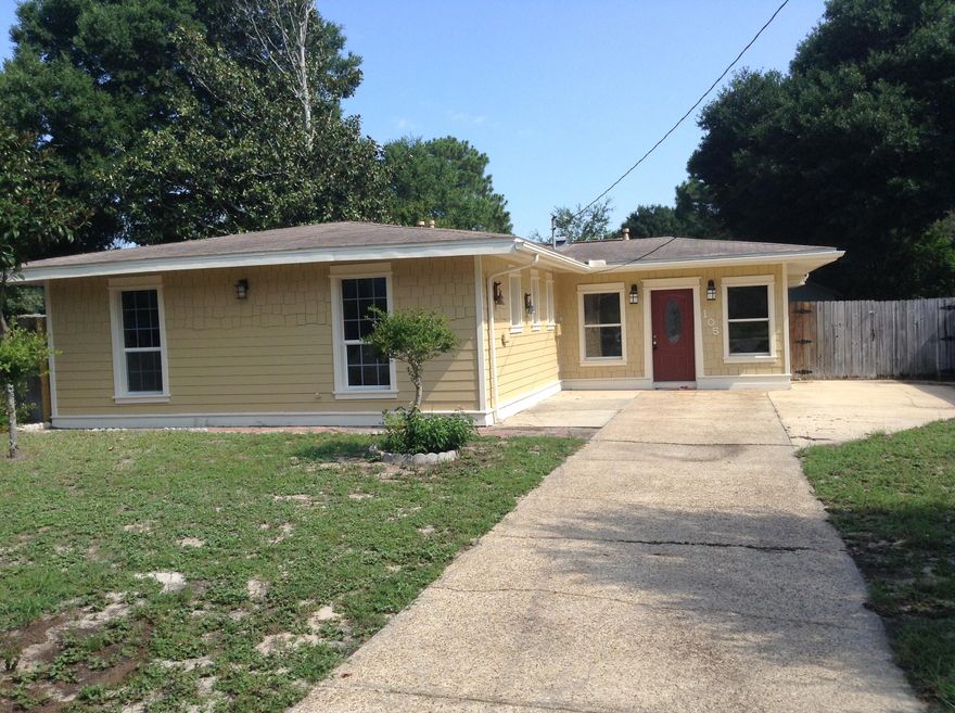 New pricing! Move in ready! Great property located in the heart of Fort Walton Beach! Close to schools, shopping and the beaches! Wonderful place to raise a family with large back yard that has a city park right behind it! Remodeled with over 1500 square feet with 3 Bedrooms and 2 Bath with new paint and flooring throughout! Custom tile work in baths and crown molding throughout are some nice touches. Inside laundry room and convenient walk in pantry. New refrigerator and microwave. New exterior HVAC. Privacy fenced and two storage building in back yard (one having power for a workshop). Extra parking for RV or boat with additional parking behind privacy fence. 4 point inspection and wind mitigation already done. Schedule a showing today! Buyer to verify all data and dimension