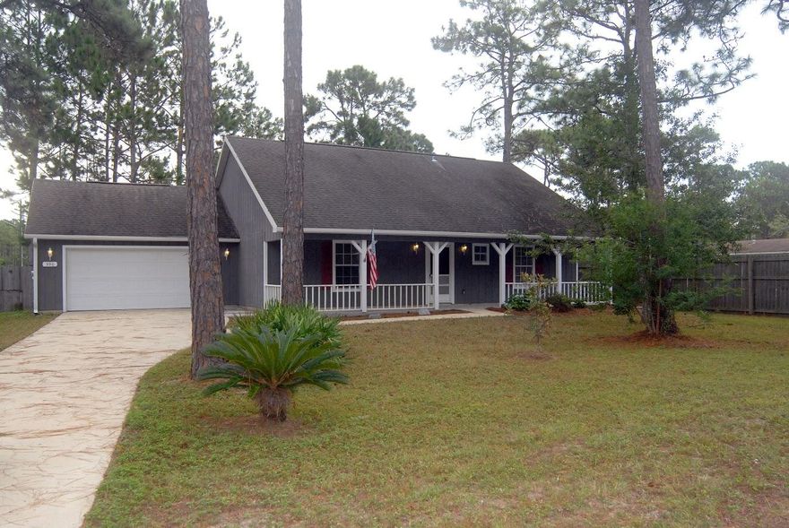 PRICED TO SELL! GREAT LOCATION close to shopping, Sacred Heart Hospital and beaches of South Walton! This three bedroom, three full bath home is located on a large corner lot. It features a 43' long front porch as well as a 27' X 9' screened back porch, 16' X 12' deck, and privacy fenced back yard. There are two master bedrooms, one on the first floor and one on the second, both with walk-in closets. The spacious kitchen is open to the great room and features a breakfast bar, pantry, and plenty of cabinets including two lazy susans. Home also features a new HVAC system. Buyer to verify dimensions and all pertinent information.