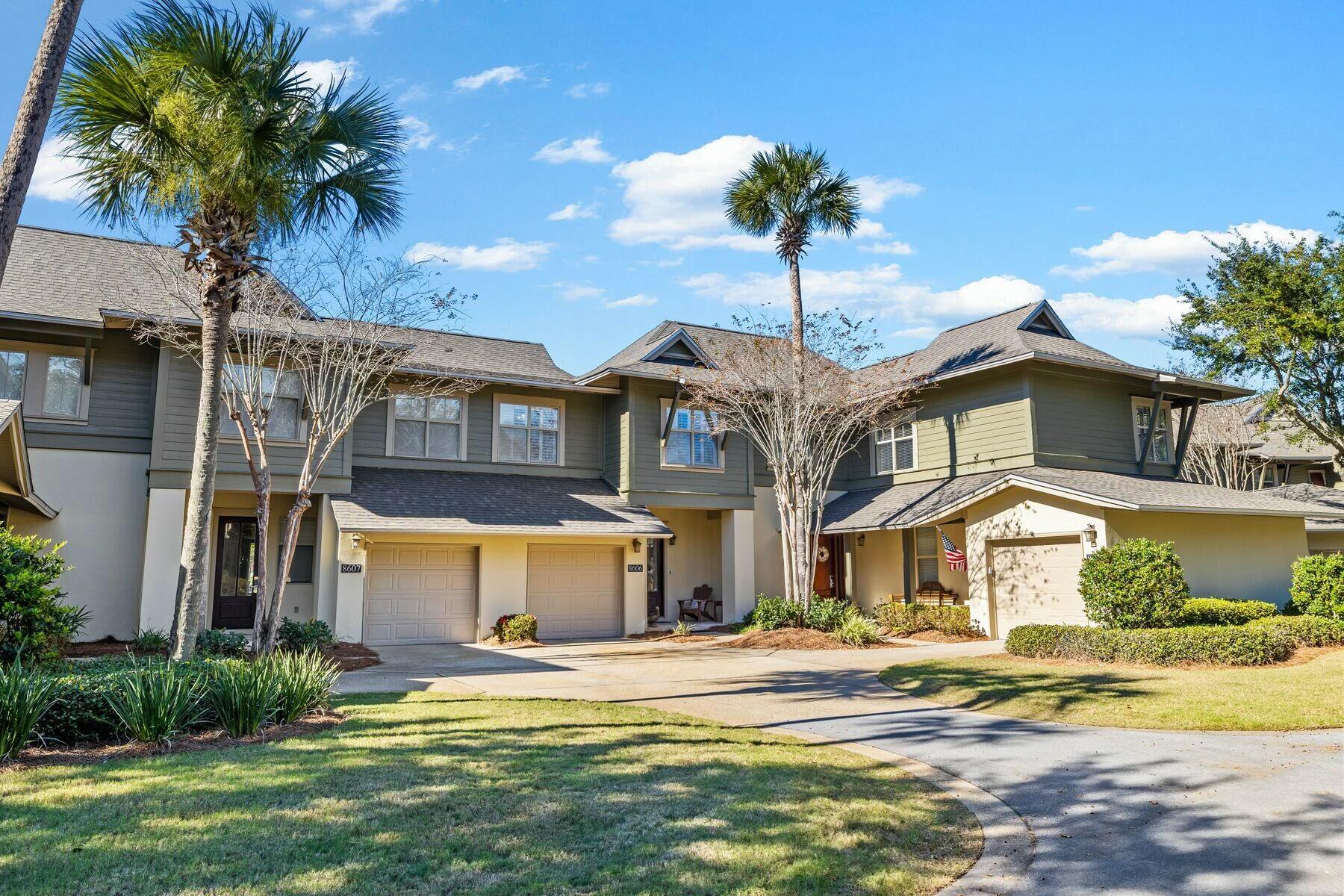 Tucked in the prestigious gated neighborhood of Sandestin Golf and Beach Resort, this exquisite three-bedroom, two-and-a-half-bath townhome in Magnolia Bay offers comfort, elegance and convenience. Positioned along the 8th hole of the renowned Baytowne Golf Course, the home boasts spectacular views and an enviable location within walking distance to Baytowne Marina, the Sandestin Tennis Center and the vibrant Village of Baytowne Wharf. The thoughtfully designed interior features travertine tile flooring on the first floor, complemented by crown molding and plantation shutters throughout. The kitchen is a chef's dream with stainless steel appliances, granite countertops, a tumbled marble breakfast bar and custom cabinetry. Abundant natural light fills the spacious living areas, creating a warm and inviting ambiance.  

Upstairs, the luxurious master suite includes double closets and an ensuite bathroom with a soaking tub, an oversized walk-in shower and a double vanity. Two additional bedrooms upstairs provide ample space for family and guests. A rear porch overlooking the golf course offers a serene outdoor retreat, while the attached garage and generous storage enhance the home's functionality.  

As a special welcome, the purchase includes a six-passenger golf cart and an exclusive incentive package featuring golf for four on Sandestin's championship courses, a pass for four to the private beach club, and an introductory membership to Burnt Pine Golf Club. Investors will appreciate the opportunity for short-term rentals. 

Sandestin Golf and Beach Resort, the No. 1 resort on Florida's Emerald Coast, spans 2,400 acres of pristine beaches, championship golf courses, a world-class tennis center, a marina and The Village of Baytowne Wharf. Whether you're seeking a second home or an exceptional vacation rental, this Magnolia Bay townhome is a remarkable opportunity to experience the best in coastal living.