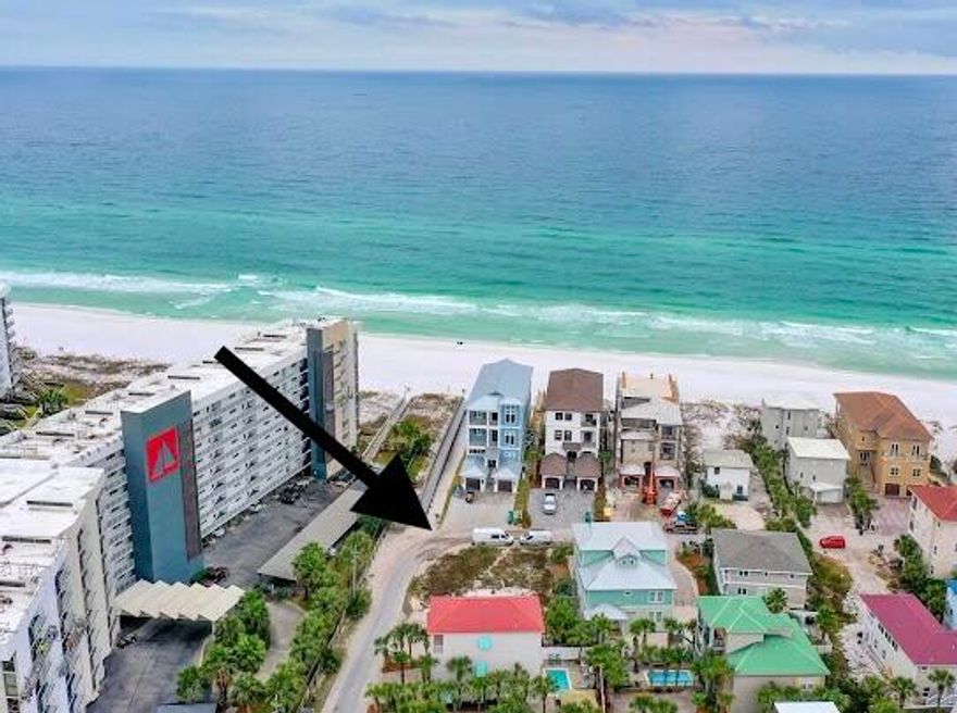 LOCATION is everything!  This is a CORNER LOT, a DOUBLE LOT, and it is located ACROSS the street from the GULF, with VIEWS! It is directly across from the neighborhood beach access!  No through traffic on this dead-end street! Great opportunity to build in Miramar Beach! Cleared and ready to build!  All the work has been done for you!  This includes the soil/geo testing, and the structural and architectural house plans that are signed and sealed by the engineer.  Outstanding rental income potential, or build your own personal or vacation home!  NO HOA FEES!  Enjoy all that the Destin and Miramar beaches have to offer, including dining, shopping, watersports, and entertainment!  Within walking distance to restaurants and Silver Sands Outlet Mall. Convenient to airports, Scenic 30A, Destin.