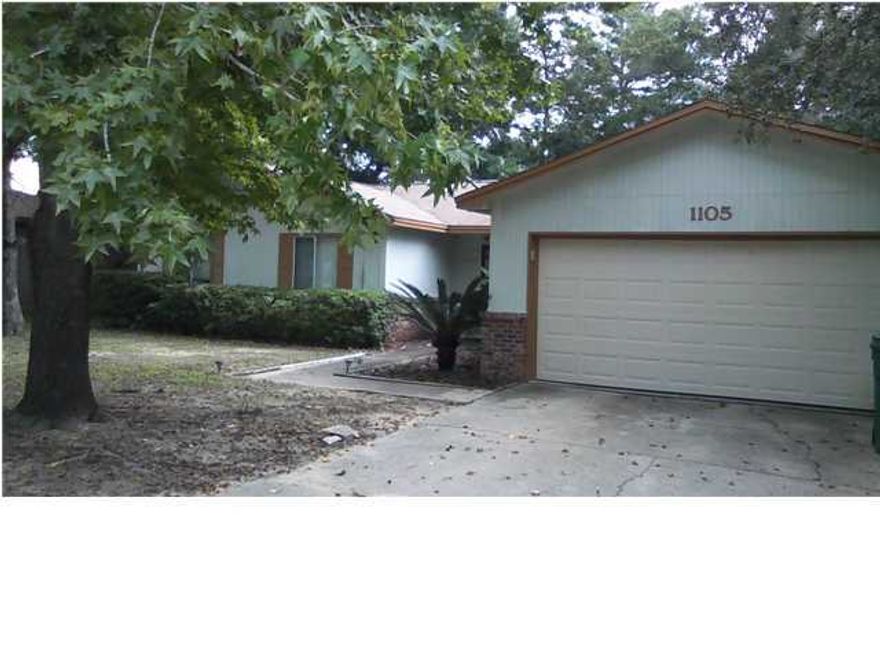 Wonderful family home on a cul-de-sac in the heart of Niceville. Large living room with cathedral ceilings & wood burning fireplace. Spacious kitchen features frig (non-warranded), dishwasher and a cozy breakfast nook. Large master bedroom. Fenced back yard has extra storage shed. Owner will consider pets on individual basis with a non-refundable pet fee & a refundable pet deposit(per pet). All pets must be spayed/neutered, housebroken and no puppies. NO smoking! Any person 18 years old or older must complete separate applications. Tenants required to maintain renter's liability insurance.