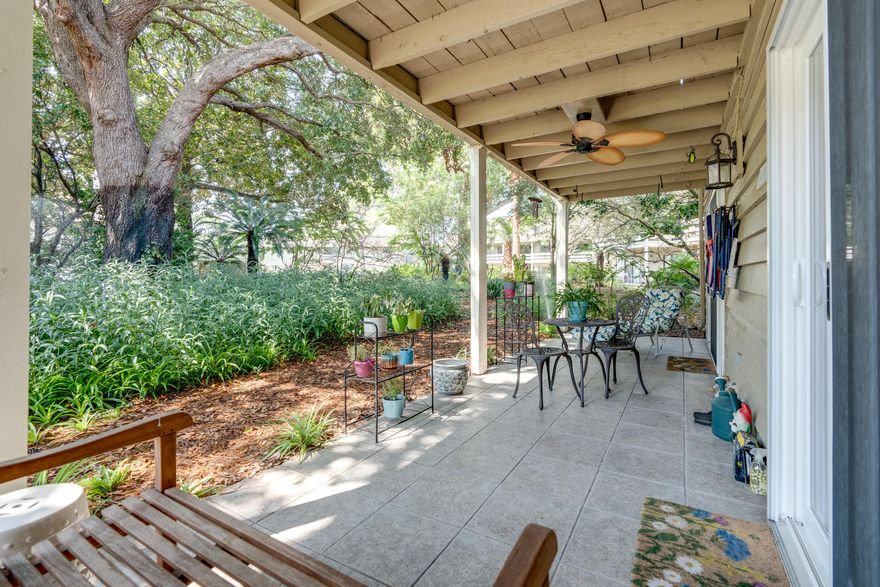 COMPLETELY RENOVATED & NEVER BEEN RENTED - 2 bd/ 2 ba in Seascape Resort, a gated community in Miramar Beach. It is in TOP CONDITION. The floor plan is ideal for enjoying the beach living and can be used as a primary, second or investment property. The condo is located on the ground floor with a nice private patio and easy access to the pool and beach.  Some of the upgraded features are: 2023 New sliding door, 2022 new HVAC, 2019 master bath renovated, 2018 new paint, 2017 shiplap, new water heater, interior doors installed and renovated kitchen completely with more cabinets. Other upgrades are crown molding throughout, plantation shutters, popcorn ceilings updated to smooth finish,  full size washer/dryer included.