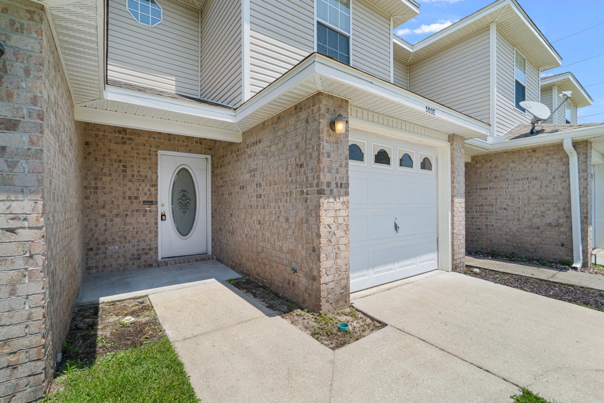 Charming 2 bedroom 2.5 bathroom townhouse with 1-car garage in central Fort Walton Beach. Brand new paint throughout, new scratch & water resistant luxury vinyl plank flooring installed downstairs, and all new light fixtures. You will love the trendy coastal color of the cabinets and fantasy white granite counter tops in kitchen and all 3 bathrooms. This townhouse has two master bedrooms upstairs that are very spacious with their own private bathrooms. Privacy fenced backyard with open patio. This home is minutes from Hurlburt Field and Eglin AFB and walking distance to Publix in Sun Plaza Shopping center. 5 minutes from the beach. Call today for your showing!