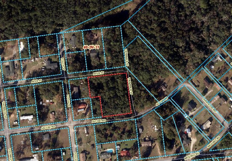 1.2146 Acres zoned RMU. SEPTIC needed ECUA is for Sanitation . Water is public and the meter is needed.  Electric at road. According to the GIS map no wetlands, not in a Flood Zone (X) , see photos for other pertinent information