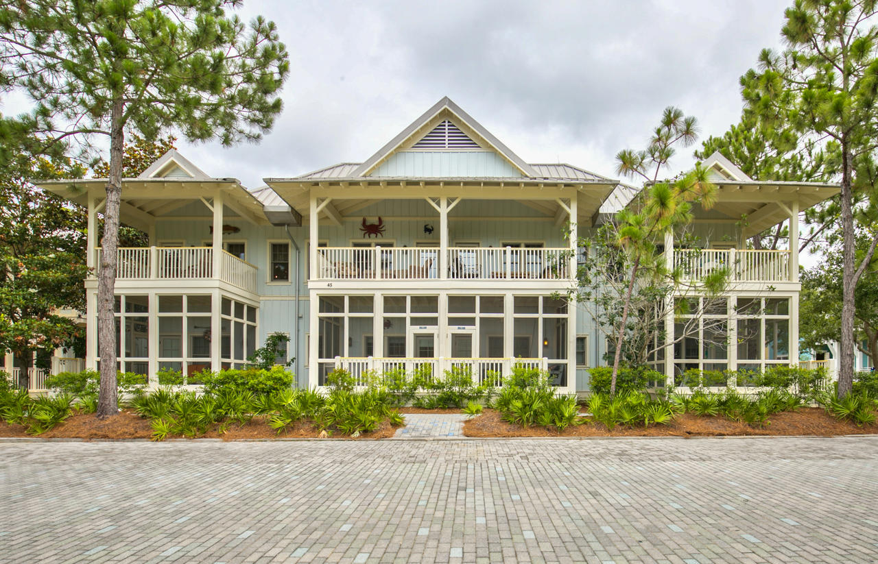 This is your opportunity to own in the Heart of Watercolor! Take advantage of this spectacular Phase 1 location in the Park District. Watercolor is a Resort style beach community with endless amenities including charming parks, private swimming pools, bike trails, restaurants and shopping. Centrally located within walking distance to the private Beach Club with dedicated beach access and Western Lake, one of South Walton's rare Coastal Dune Lakes, where you can enjoy fishing, paddle boarding or kayaking. This immaculate two story town home is beautifully decorated and sold furnished. The main level includes both of the spacious bedrooms with their own ensuite full bath. The second level is filled with natural light featuring a a spacious open floor plan with plenty of room for entertaining Each floor includes floor includes porches offering gorgeous views of Cerulean Park. Don't miss out on this amazing opportunity!