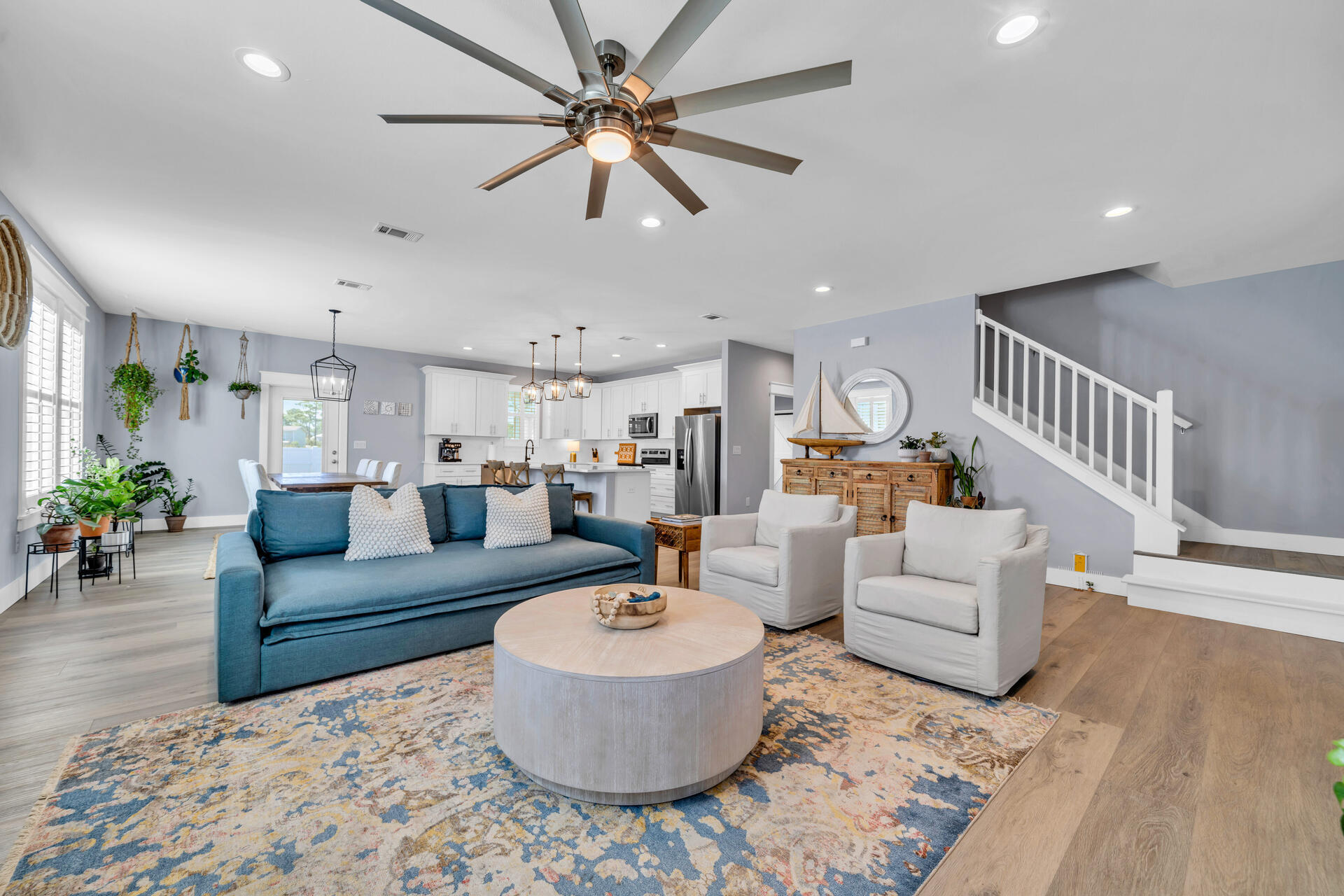 Nestled at the end of a quiet cul-de-sac in Santa Rosa Beach, and steps away from the water of Choctawhatchee Bay, your new home at 310 Shelter Cove Dr. is a stunning escape from the mundane, all without the hassle of an HOA. Imagine stepping into a space where every detail has been meticulously selected for you; this home comes with a professionally designed interior that speaks volumes of elegance and style.Effortlessly entertain in the spacious kitchen, anchored by a large island with bar seating and outfitted with stainless steel appliances that shimmer against the thoughtful design. The living spaces extend effortlessly outdoors to three huge screened-in porches, offering a seamless blend of indoor and outdoor living. The essence of modern living is encapsulated through smart home technology and hurricane-rated Jeld Wen windows.

The master bedroom is a retreat of its own with a tray ceiling, large walk-in closet, double vanities, a soaking tub, and a large walk-in shower, promising a spa-like experience every day.

This home doesn't just stop at luxury; it's practical too, with spray foam insulation in the attic, a mudroom off the garage, and an office nook for those work-from-home days. 2 high-efficiency Rheem HVAC systems will keep things cool during the summer months. Upstairs, find an inviting loft alongside all bedrooms, each with their own bathroom, including a Jack and Jill bathroom connecting two rooms, adding a layer of convenience for family living.

The fully fenced backyard is a blank canvas for your outdoor dreams, all while being a stone's throw away from the serene beaches and bustling shopping areas. With a two-car garage completing this picture, 310 Shelter Cove Dr is more than a house; it's the key to a lifestyle where every day feels like a vacation!