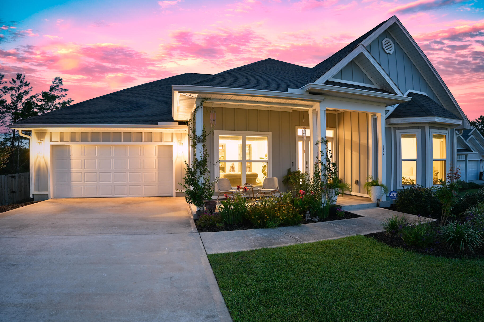 IMAGINE waking up each morning to peaceful pond views and starting your day by sipping coffee on your screened-in porch and listening to the birds singing in the trees. Less than 30 minutes from our world-famous beaches, this 5-bedroom, 3-bath waterfront retreat offers the perfect blend of comfort, nature, and everyday luxury. With an open layout made for entertaining, you'll love hosting friends in your chef-inspired kitchen or gathering around the oversized island for casual meals made with ingredients from your own garden. The formal dining room and sitting room in the floorplan offer flexible spaces for work, hobbies, or a quiet retreat. The master suite overlooking the lush backyard and pond feels like a personal sanctuary, complete with a spa-style bath and generous walk-in closet. Guests or family enjoy privacy in separate bedroom wings, each conveniently arranged with 2 bedrooms and 1 bathroom. Should you need a mother-in-law suite, two adjoining rooms could be combined into one.
Step outside to the covered and screened-in porch and take in the fully fenced and beautifully landscaped backyard, complete with raised garden beds, a bocce ball/cornhole court, and a peaceful hideaway by the water's edge. Whether you're fishing, gardening, playing yard games, sitting by the fire, or simply relaxing with a book by the water's edge, this backyard offers endless opportunities to connect with family, friends, and nature.
Additional highlights include:
* Nearly $100,000 in upgrades
* EV outlet
* Whole house water filtration system
* Reverse osmosis water system in the kitchen
* Backyard plumbing for pool in place
* Move-in ready condition with thoughtful upgrades throughout.
Don't miss your chance to own this rare waterfront paradise near the most beautiful beaches in the world. Schedule your private tour today and fall in love with everything this home and this location has to offer!