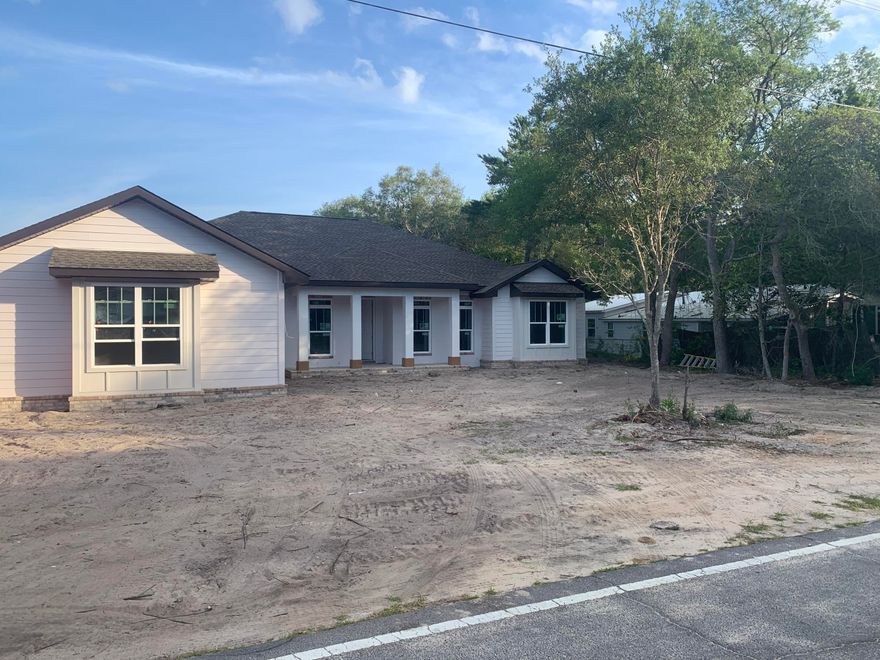 New Construction in Destin just over 3000 SF on a large corner lot. Home will feature10' ceiling, granite counter tops, Vinyl Plank Flooring and plenty of room to add a pool. Master bedroom has 2 Walk in Closets and double vanities.