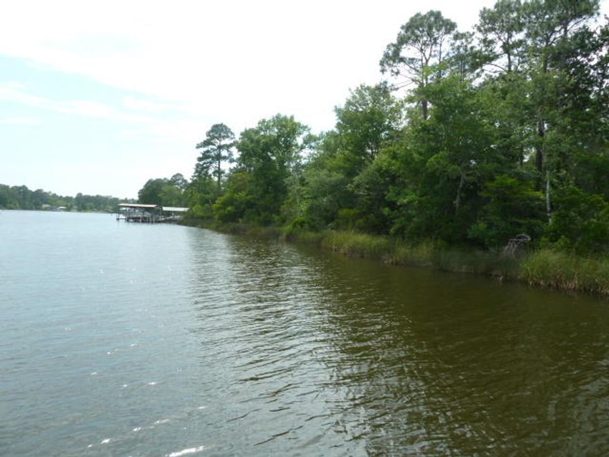 Beautiful half acre lot on Mallet Bayou. No wetlands on the property. Upscale neighborhood, wonderful bayou views. Bay access. Terrific location, close to the beach, shopping and dining, but on the quiet side of the bay.