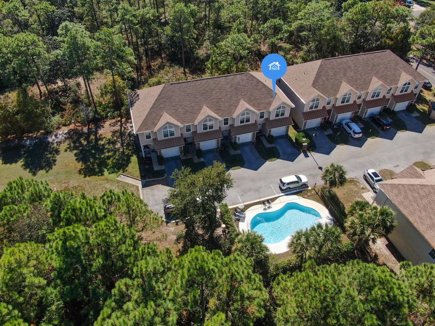 This lovely 3-bedroom, 2.5-bathroom townhome offers the perfect combination of comfort and convenience. With a spacious layout, this home features 1st floor dining and living area, perfect for entertaining or relaxing. The large master bedroom includes an ensuite bathroom with a walk-in shower. Two additional bedrooms provide plenty of space for family or guests. WasThe property also boasts a 1-car garage and is situated in a prime location. No Flood Insurance required.  Enjoy easy access to nearby shopping, restaurants, and the beautiful beaches of South Walton. This townhome is just minutes away from Sacred Heart Hospital and top local attractions. Perfect for full-time living or as a vacation getaway, Washer and Dryer Conveys.