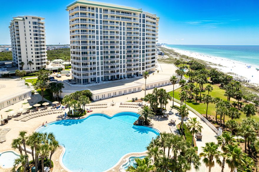 Discover a rare opportunity to own an elite Gulf-front residence within the exclusive St. Thomas building--the most prestigious address in the renowned Silver Shells Resort. Perfectly positioned on the east end and bordered by the tranquil, protected expanse of Henderson Beach State Park as well as never-ending gulf waters, this exceptional corner unit offers unmatched privacy, sweeping views of the emerald Gulf waters, and direct beach access.Unlike other buildings within the resort, St. Thomas boasts its own private pool, reserved exclusively for its residents--providing a more serene and luxurious experience. No vacation rentals are allowed, ensuring a peaceful, private atmosphere rarely found along the Destin coastline. Step inside Unit 301 to find a spacious and sunlit open-concept layout that seamlessly integrates the Living, Dining, and Kitchen areas. A separate Den offers flexible space perfect for a media room, office, or quiet retreat. The gourmet kitchen is fully upgraded with high-end appliances, sleek island seating, and custom cabinetryideal for effortless entertaining.

All three bedrooms feature en-suite baths and direct access to balconies, offering comfort and seclusion for every guest. The Gulf-front primary suite is a private sanctuary, showcasing unobstructed ocean views and a spa-inspired bath for ultimate relaxation.

Additional features include a large laundry room with abundant cabinetry, a wine cooler, a utility sink with extended counter space, and a convenient secondary entrance. Furnishings are sleek and modern, many curated from Modern Interiors, with striking designer light fixtures throughoutyet every eye is inevitably drawn to endless beaches and the breathtaking Gulf horizon just beyond the windows.

This is coastal luxury living at its most refineda rare, private escape in the heart of Destin. Experience the prestige of St. Thomas. Experience Unit 301.