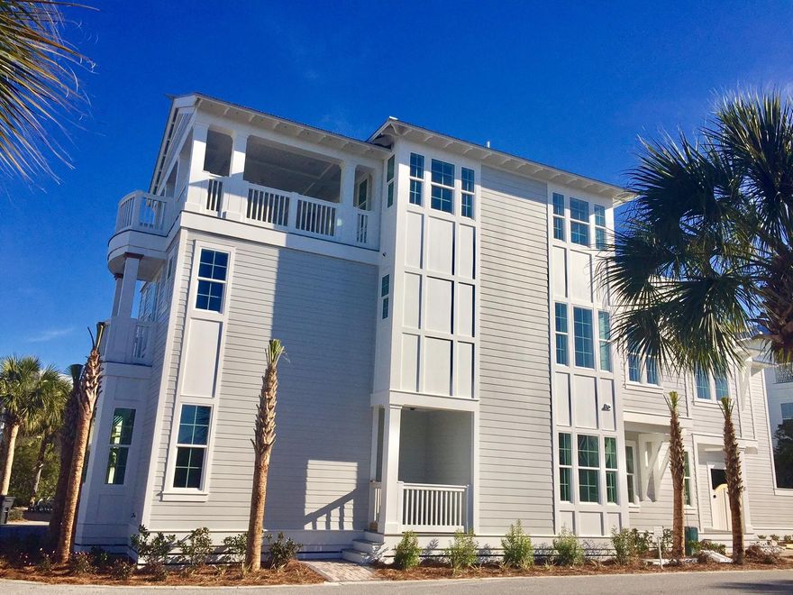 Villa by the Sea invites families to relax in coastal luxury while enjoying the amenities of Seacrest, one of 30A's exclusive beach communities. With over $130K in rental projections, this brand new retreat is presented by BetterBuilt of NW Florida and features 5 bedrooms, 5 full bathrooms and 2 half bathrooms. Families traveling together will appreciate two master bedrooms and open gathering areas for game nights, movies and outdoor entertainment. The third floor deck invites you to enjoy sweeping views of the Gulf of Mexico and remarkable sunsets. Exquisitely designed, all 3,899 finished sq. feet blend luxury with coastal living, featuring beautiful tile flooring, unique accents, marble and quartz counters, decorative lighting, a natural gas fireplace and Kitchen Aid appliances.