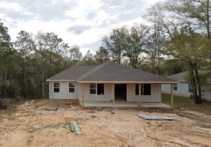 Experience lakeside living at its finest with this stunning waterfront cottage! Still under construction, this property is nestled on nearly an acre of land, this property comes with riparian rights that extend across the lake, granting the new owner the unique opportunity to build a deck and indulge in fishing or peaceful water views.Convenience meets tranquility, as the home is located just three miles from a variety of establishments and a short 15-minute drive to The Emerald Coast Zoo and Twin Hills Park. Step inside to discover an open-concept living space, perfect for gatherings and entertaining loved ones. The modern kitchen boasts quartz countertops, a breakfast island, soft-close cabinets, a deep sink, and sleek stainless-steel appliances. Stylish LVP and tile flooring run throughout the home, combining beauty with durability.
With spacious interiors and a picturesque setting, this property truly offers the best of both worlds. Don't miss the chance to make this lakeside gem your owncontact your agent today to learn more!