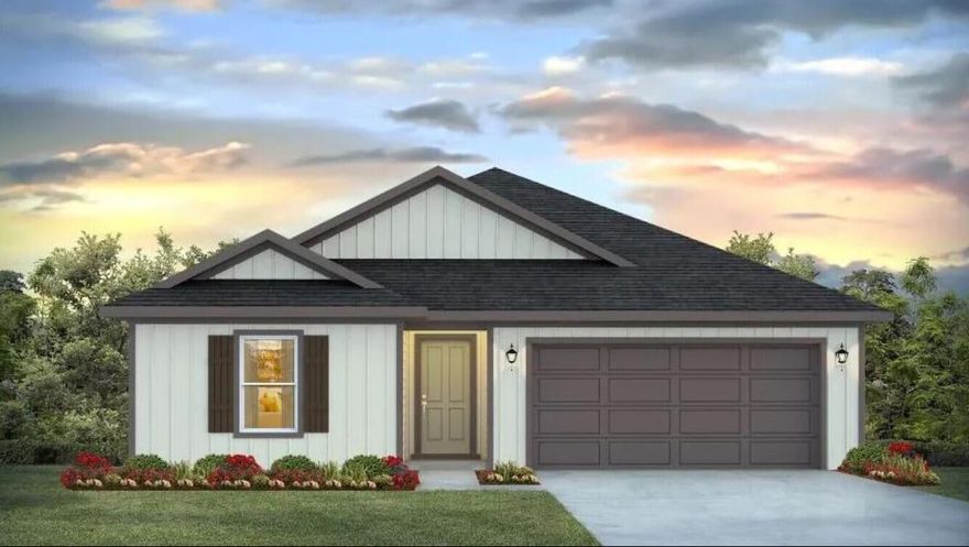 FABULOUS brand-new design, the ''Lakeside'' floorplan in the Royal Estates Community. Fast Growing Crestview area. This highly desirable new floorplan provides an awesome OPEN concept, no wasted space, 5 beds, 3 baths, nice covered back patio & 2 car garage. Well-designed kitchen with granite countertops, beautiful stainless appliances, smooth top range, quiet dishwasher, built in microwave & a spacious dining area. Striking (EVP) wood look flooring, plush carpet in the bedrooms. The Smart Home Connect System includes several convenient devices. Popular durable Hardieboard exterior adds charm to the classic craftsman exterior. Stylish curb appeal. Easy drive to the airport, military base, beaches at Ft. Walton, Destin & minutes to 'Blackstone Golf Course.