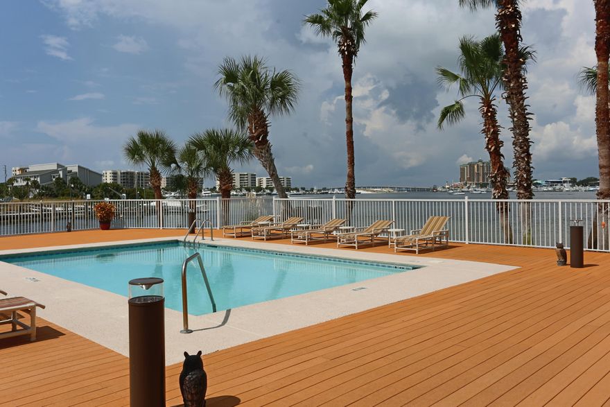 Remodeled just two years ago, this Destin Harbor Resort unit has clean, contemporary lines and an open floor plan. Water views from every room give ample light and ambience to this remarkable home. No detail was overlooked when choosing the quality flooring, cabinets, stone counters etc., even the ceiling was raised.. Boaters, all units in this restricted-rental condominium enjoy boat slips and a dock just steps away. In addition, DHR boasts one of the premier pool/outdoor areas on the harbor as this welcoming space is surrounded on three sides by water. You will also find the night views exquisite, as the lights reflect across the moving surface and are as mesmerizing as a fire. If you want water views and access, this is for you. Buyer to verify all information important to them.