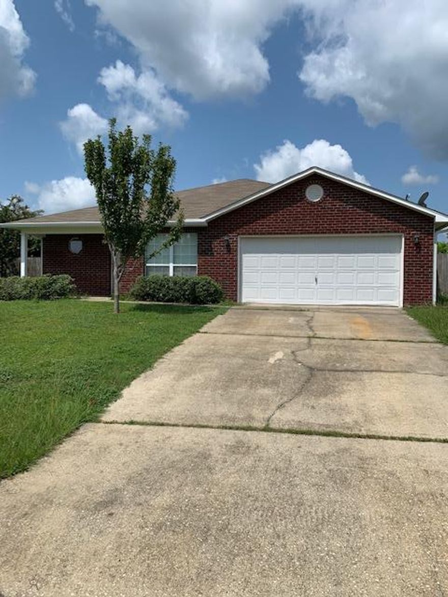 Well maintained home in a great location.  Less than a mile from South Hwy 85 with easy access to Eglin AFB, hospital, I-10, shopping, and restaurants.  Seller has contracted a new architectural shingle roof and will save approx $9,000 for the new owner.  A/C and heat is less than 3 years. New tile ceramic flooring.  Termite Bond.  Seller is doing some touch up painting and some TLC. Home is in top condition with spacious kitchen with cherry hard wood cabinets and center island.  Open floor plan with Master Bedroom & bath on one side and 2 bedrooms & a bath on the other side. Inside laundry. Very large covered and screened patio. Mature fruit trees includes, pear, peach, fig, pecan, loaded orange tree, blueberry bush, muscadine grapes, and a asparagus garden. This is Home!!!