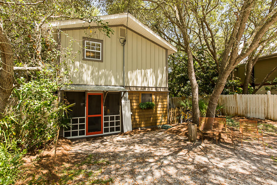 30A HIDEAWAY!! This quintessential LAKE FRONT Old Florida Cottage has gone trough a $120,000 renovation. Including all new siding, new dock,cabinets,appliances,paint,wood flooring and furniture. Two bedrooms two bath each with its own living quarters one upstairs and one down stairs, also each with its own porch and balcony. Lake frontage with large dock and exceptional views of eastern lake and the Gulf of Mexico from the dock. One of the few remaining old florida cottages left. House is located on a large lot with plenty of room for expansion and only steps from the bike path and 2.5 miles from Seaside and 4/10 if a mile from the beach! 30-A Hideaway is the beach retreat you have been looking for!!