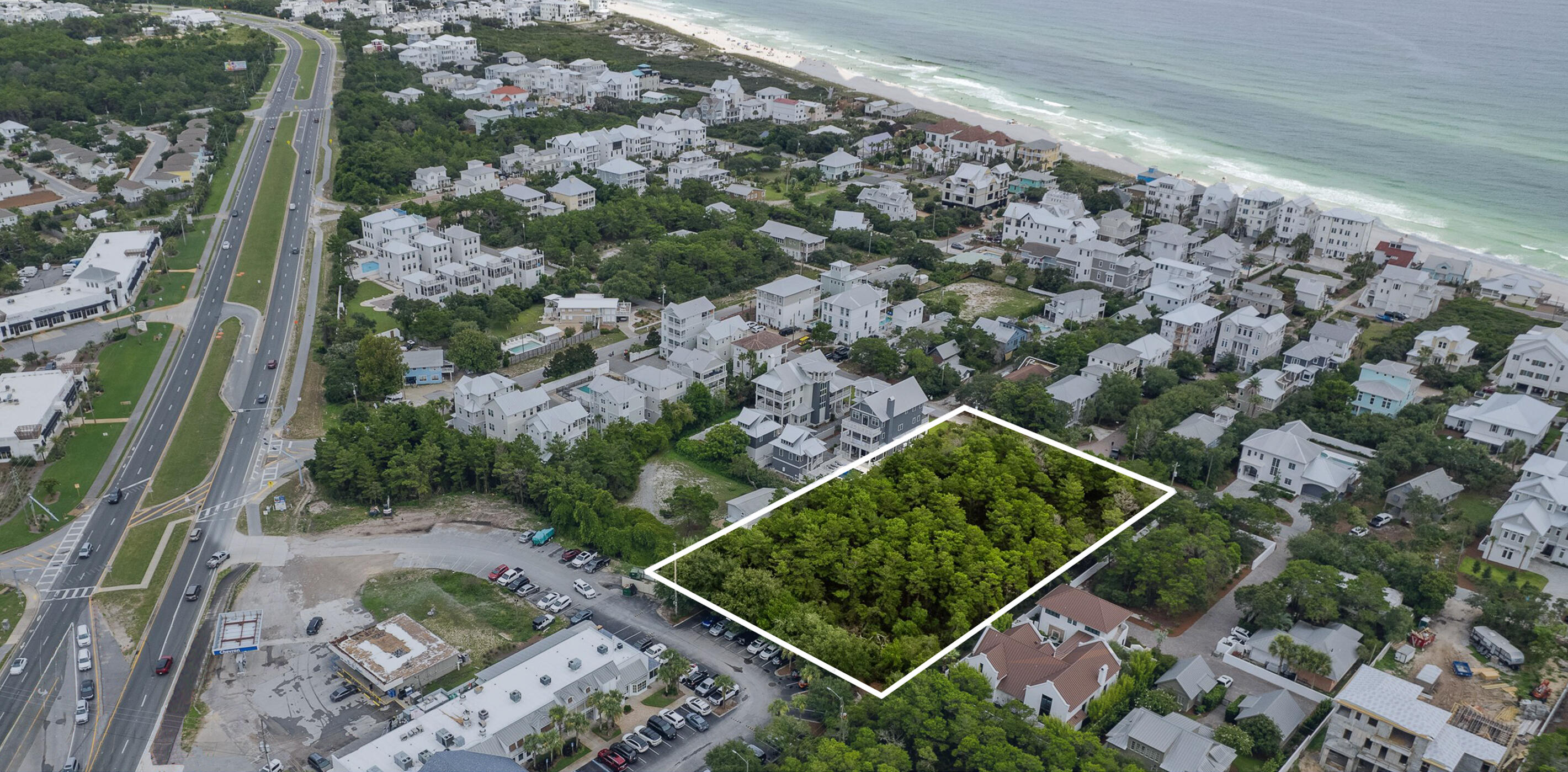 Now presenting the renowned Stone Estate, one of the most coveted undeveloped properties in all of South Walton and Inlet Beach. This land presents one of the last available large-scale lots within two blocks of the Gulf of Mexico. At 1.25 acres the Stone Estate is positioned to be the ultimate family legacy compound while maintaining the integrity of Inlet Beach and Walton Rose Lane. The Inlet Beach overlay also allows for a low-density subdivision into four separate lots. Owners have also paid for one ERC (Equivalent Residential Connection) credit for four meters with Inlet Beach Water to create a more efficient permitting process.