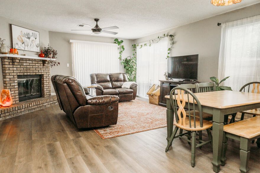 Relaxing on the emerald coast is easy in this home!Located right between Navarre and Fort Walton Beach, within 10 miles to the beach in either direction with Eglin base access only a mile away. This charming 3/2 cottage style home has been recently updated with LVP flooring, paint, fixtures, appliances, and more! The HVAC system is newer and the roof was replaced in 2015. Ring home security system included!