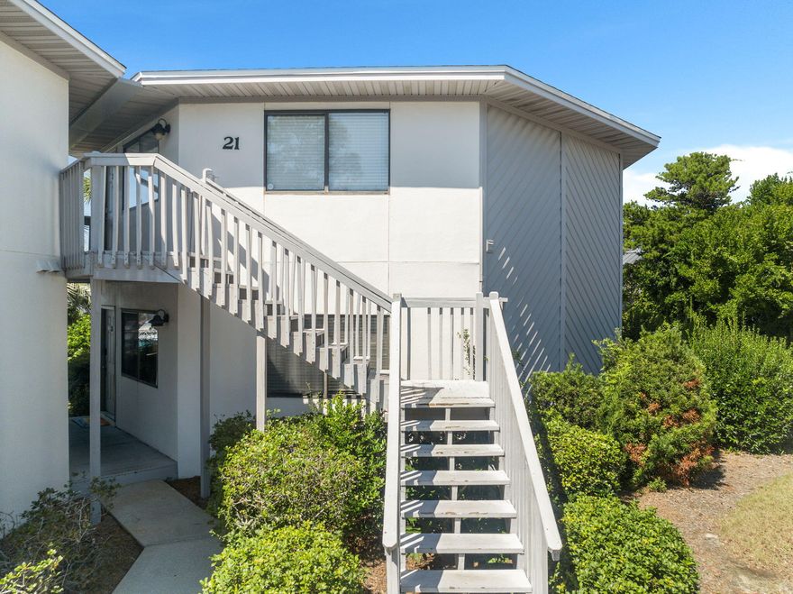 Fully furnished and move-in ready 2b / 2b condo, is just a short stroll from Miramar's stunning beaches and ideally located to create memorable family vacations.  Ground floor convenience, it provides easy access, great for families with small children. 

The spacious interior boasts a modern eat in kitchen with granite countertops, and SS appliances. Tile floors in the main living space adds style and practicality, for your sandy feet after a beach day.  2 queen beds in each bedroom and a sleeper sofa, allows you to sleep at least 6 people.

Relax on the covered back patio or take a dip in a pool, just steps from the unit.  After spending your day on the beach, this charming community is conveniently located near restaurants, shopping, waterparks and so much more.    Priced to sell. Crystal Village offers family-friendly amenities including two community poolsone of which is seasonally heatedperfect for a refreshing dip after a day of sun and sand. There's also convenient bike storage for family rides and a cozy community room for gatherings.

Near great shopping and dining options, this condo is not just a vacation home; it's a smart investment.