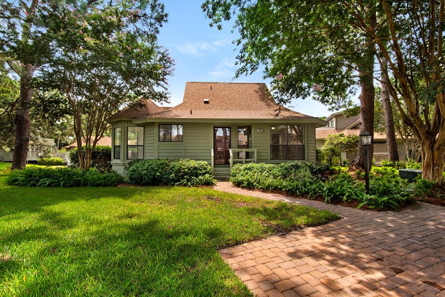 Welcome to The Fairways of Sandestin. This Lake Front Florida Cottage is nestled amongst the tall pines of this serene neighborhood within Sandestin Resort. Just a short walk to the Bay, Pool, Golf, and Dining, and a Golf Cart drive to Baytowne Wharf, the White Sandy Beach on the Gulf of Mexico, and more. This efficient 2 bedroom, 2 bath floor plan allows plenty of light and views throughout. Views of the Lake from your first steps into the Foyer, to the Living Room, Dining Room, and Master Suite. The spacious Screened Porch, Deck, and Yard add fantastic outdoor Lake Front Living. New Roof in June of 2022; New Paint inside and out, appliances, and HVAC Duct Cleaning in 2024 and 2023. Sandestin Resort has unmatched Amenities for you to enjoy. Don't miss this beautiful, Lake Front Cottage!
