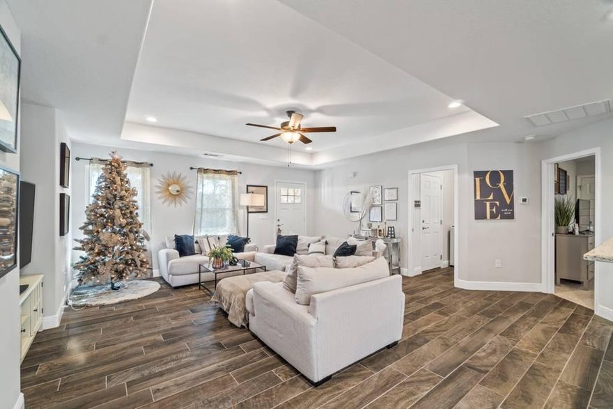 Welcome Home! Stunning 3BD/2BA only one year young brick home in the heart of Midway. This home has it all, open living area, granite countertops, stainless steel appliances, tile in wet areas and wood look tile in living areas. Large master bedroom with walk in closet, master bath has granite countertops and tile shower. Outside you will find a screen backporch with TV mount, perfect for entertaining. The spacious backyard has shadowbox fencing all around, and plenty of room for a pool! This home had no flooding and no standing water in the yard during Hurricane Sally. Only 11 miles from both Navarre Beach and Pensacola Beach. Conveniently located to Gulf Breeze, Navarre, shopping and dining. Hurry this home will not last long.