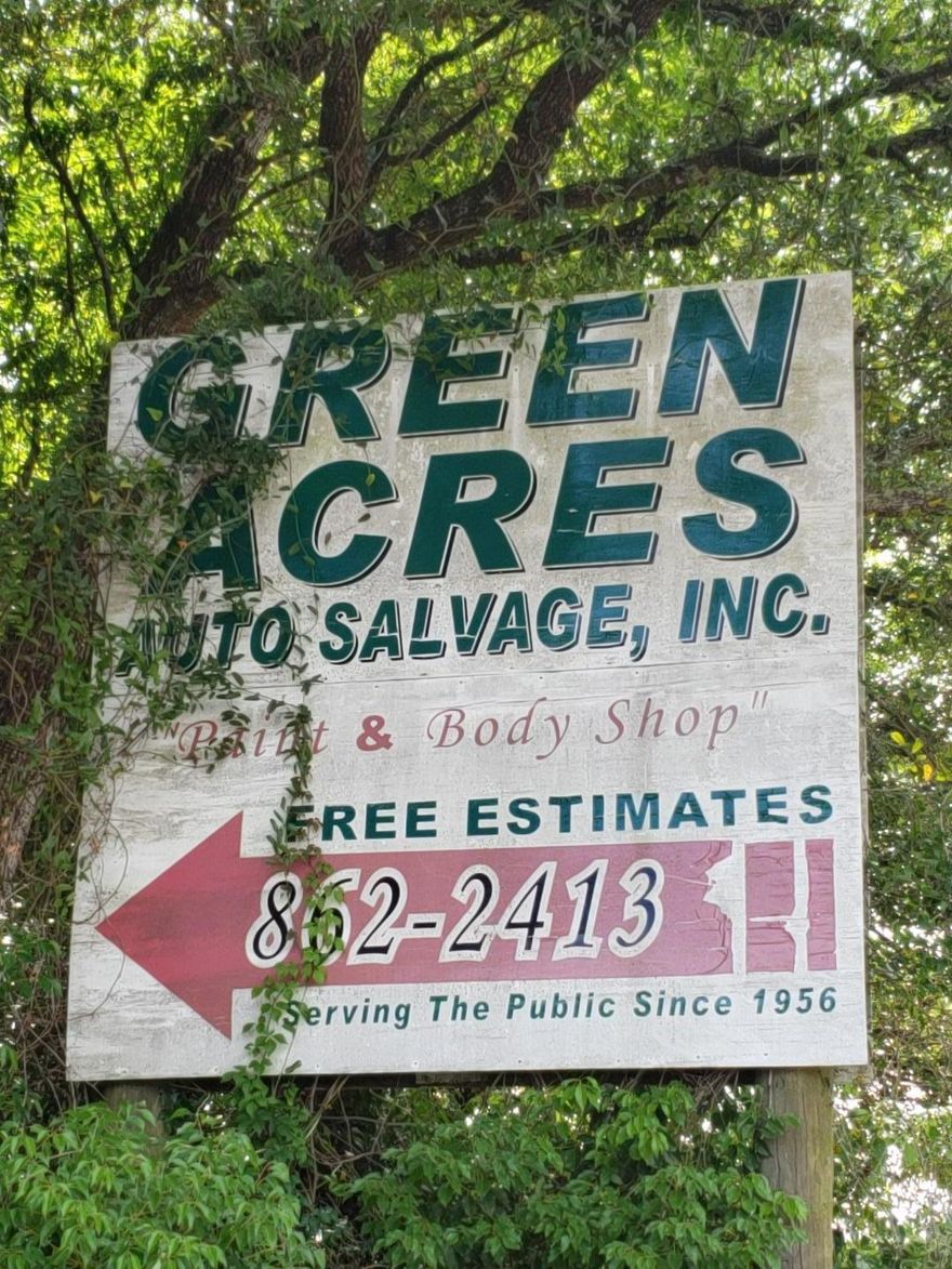 3 Auto Salvage Buildings with 8476 SQ FT, 65'x150'Dead end street for buyers use. Adjacent parcel at 415 and 429 Green acres is also available to bring total acreage to 1.51 acres. If buyer does not purchase all the property in MLS 804393 buyer will need to purchase its own water meter.