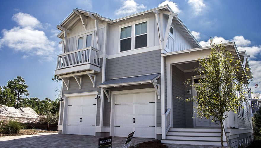 NEW COMPLETED HOME, Beautiful Beach House with MANY UPGRADES! This home has four bedrooms, three and a half baths, large 2 CAR GARAGE, STAINLESS STEEL appliances, large center island in the kitchen, CARRARA MARBLE countertops throughout, tile in bathrooms and laundry, WHITE WOOD FAUX BLINDS THROUGHOUT, ENGINEERED HARDWOOD FLOORS on main level, stairs, landing area and master bedroom. The master bath has large shower with a RAIN SHOWER head, frameless enclosure, and a separate soaking tub. Your family will enjoy the spacious dining and living areas with a GAS FIREPLACE. Lots of storage!! Walk-in pantry, large laundry room His & Her walk in closets in Master Bedroom. 8 ft. Doors, impact resistant windows. Furnishing do not convey. HOA only $110 Monthly and includes a large resort style community pool area with hot tub, gas fire pit, outdoor kitchen, women's and men's dressing areas with private showers and restrooms, and a covered lounge area with DirectTV, Wireless internet and stereo system for entertaining. A unique feature to this community is an observation tower that allows gorgeous panoramic views of the Gulf of Mexico, Blue Mountain Beach and Point Washington State Forest. Come check out the most talked about neighborhood on 30A and see what all the buzz is about.