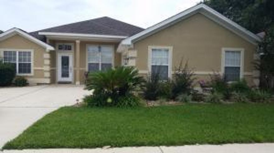 Elegant home in the Gated Community of Bridgeport Colony. Everything says welcome from the spacious kitchen w/center island, upgraded appliances & large pantry. The light wood cabinetry is offset by the beauty of dark granite counters and extended breakfast bar, w/plant ledges & beautiful lighting package. Enjoy family & friends as your new kitchen opens into the great room. This spacious area features beautiful wood floors, a trey ceiling and fireplace. With a split floor plan you get to Relax in the comfort of this 18x15 Master Bedroom which also features a trayed ceiling w/accent lighting. The Patio is covered to allow outside enjoyment and grilling year-round. Community Pool also just a few hundred yards away! Minutes to both bases. Ask me about other incentives.